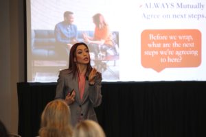 Farnoosh presenting